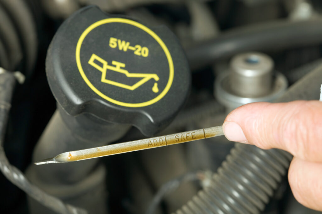 Checking Oil Level on a Dipstick